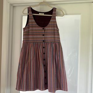 ECU Madewell Rainbow Stripe Tank Dress